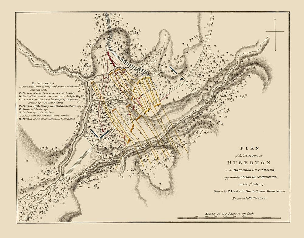 Action at Huberton Vermont - Gerlach 1777
