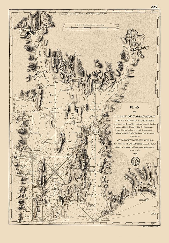 Narragansett Bay - Blaskowitz 1780