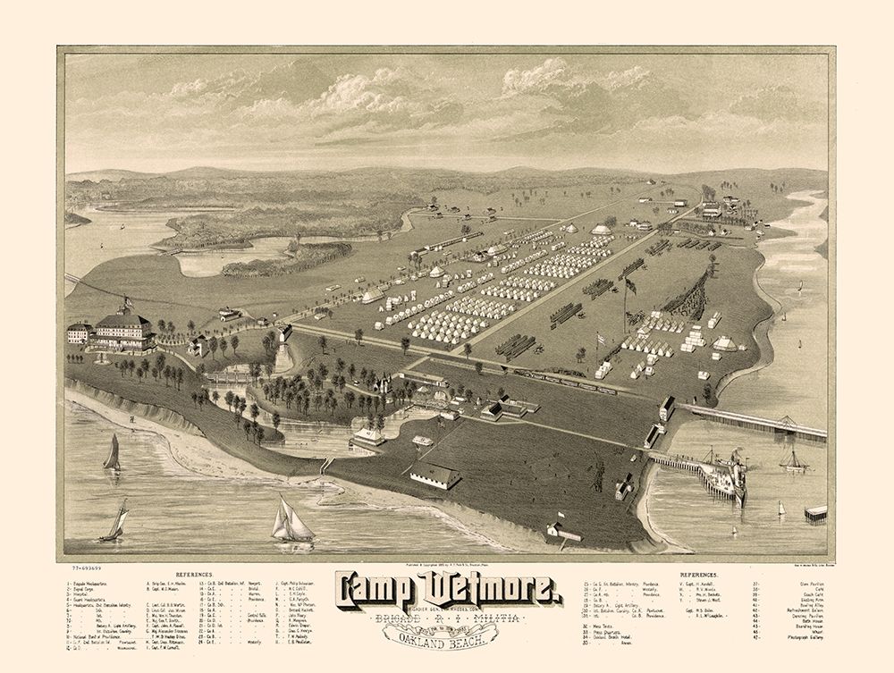 Camp Wetmore Rhode Island - Pauls 1885