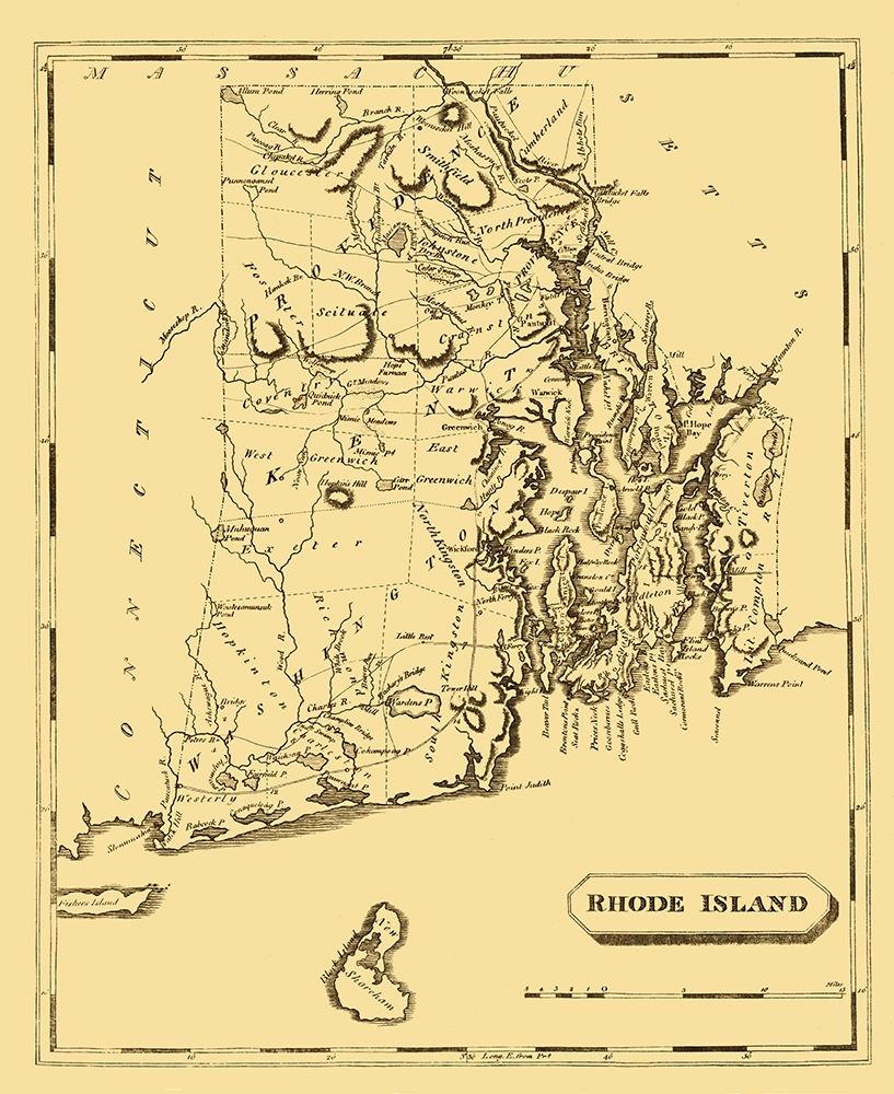 Rhode Island - Arrowsmith 1808