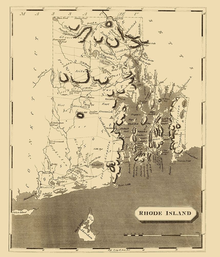Rhode Island - Arrowsmith 1809