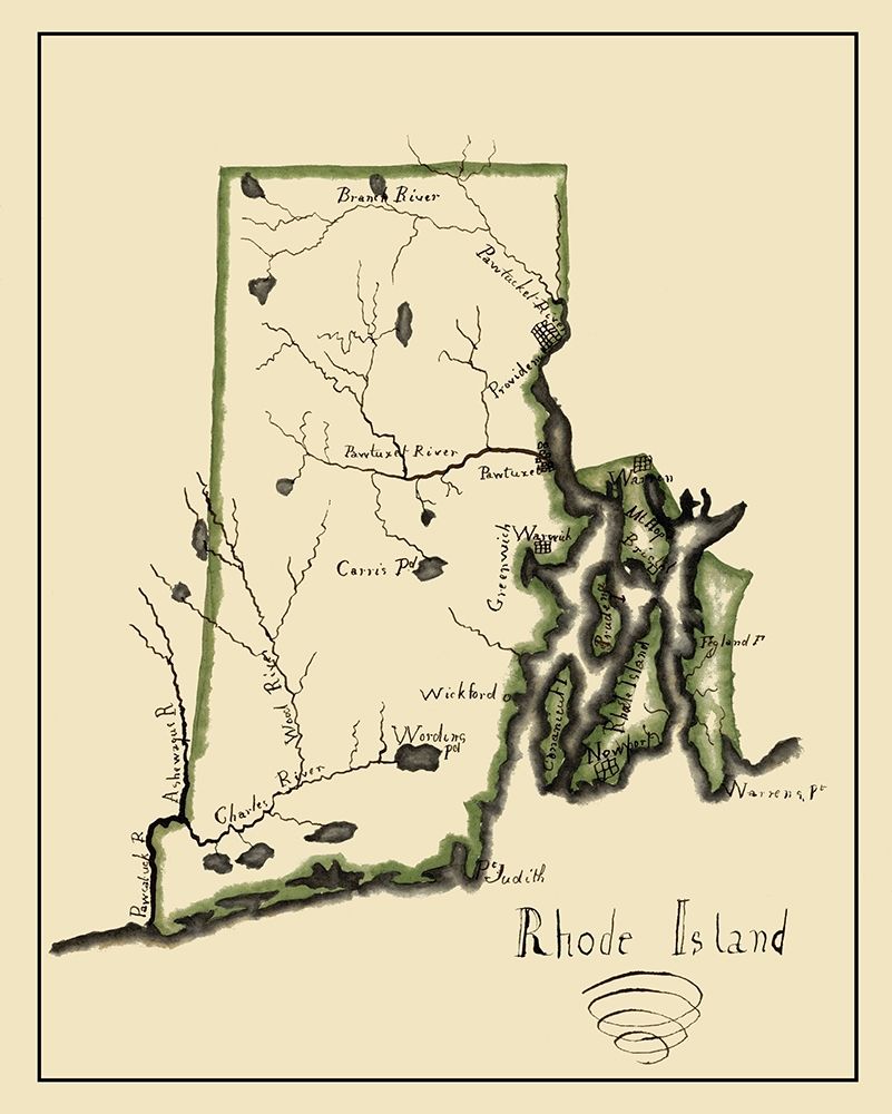Rhode Island - Henshaw 1828