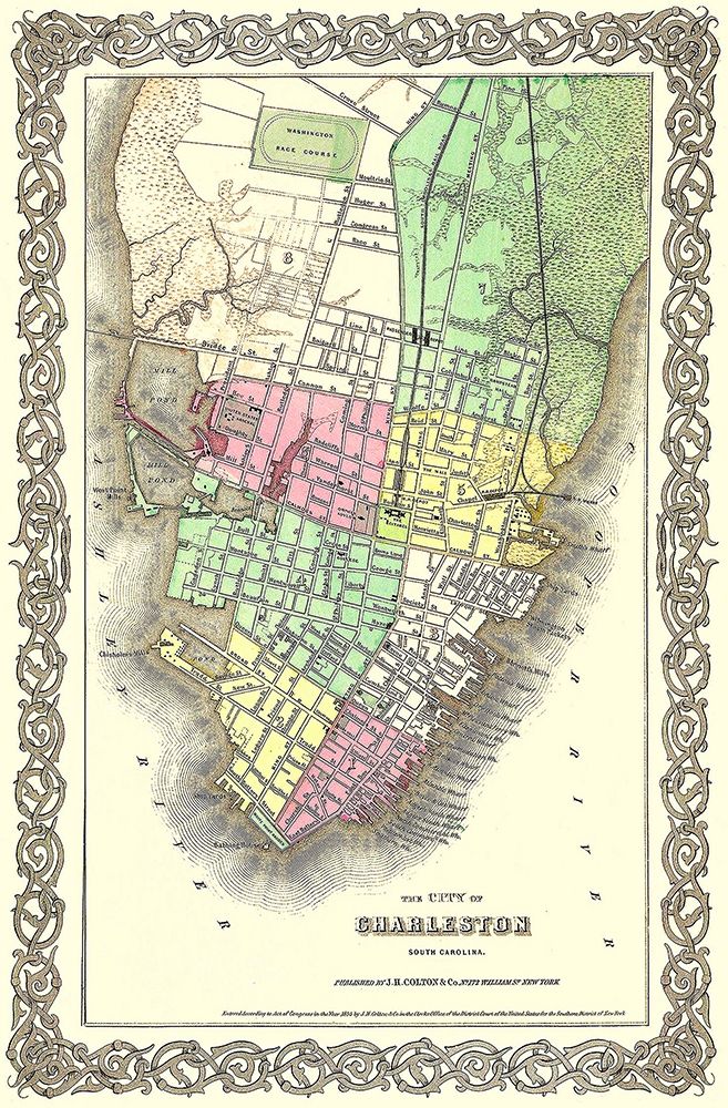 Charleston South Carolina - Colton 1855