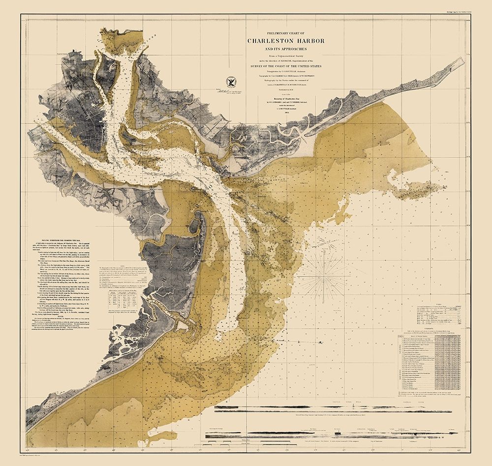 Charleston Harbor - Ricketts 1864