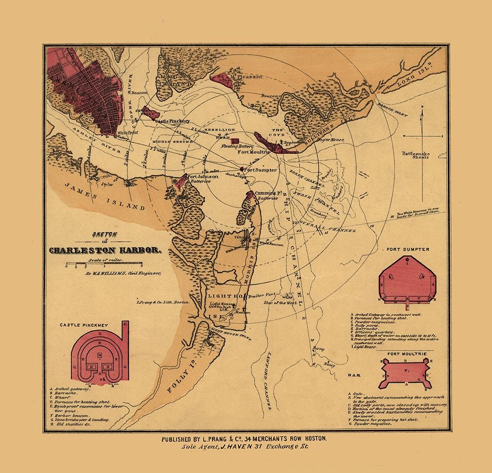 Charles Town South Carolina - Williams 1860