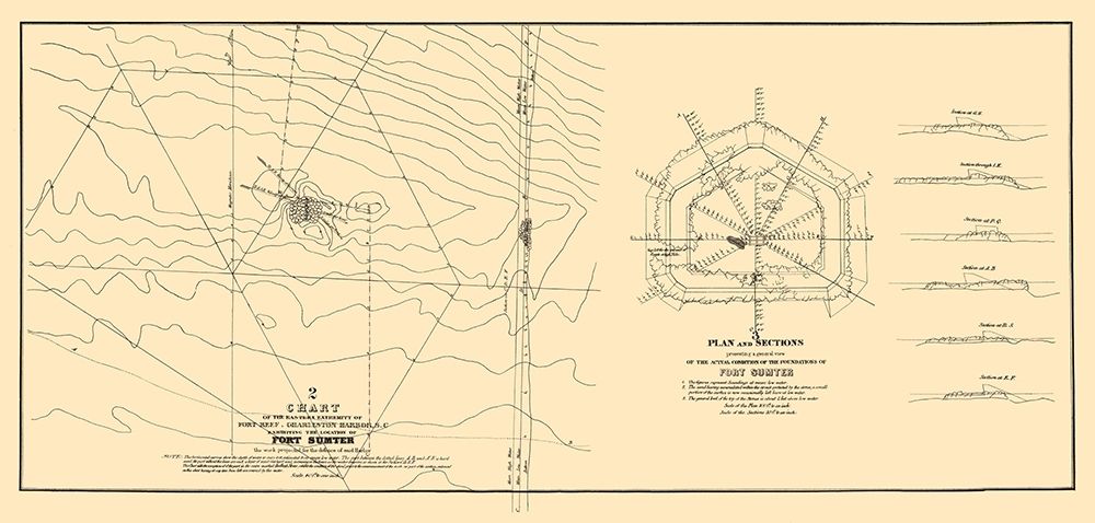 Fort Sumter, Charleston Harbor - Bowen 1835