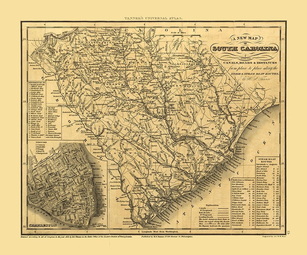 South Carolina - Tanner 1836