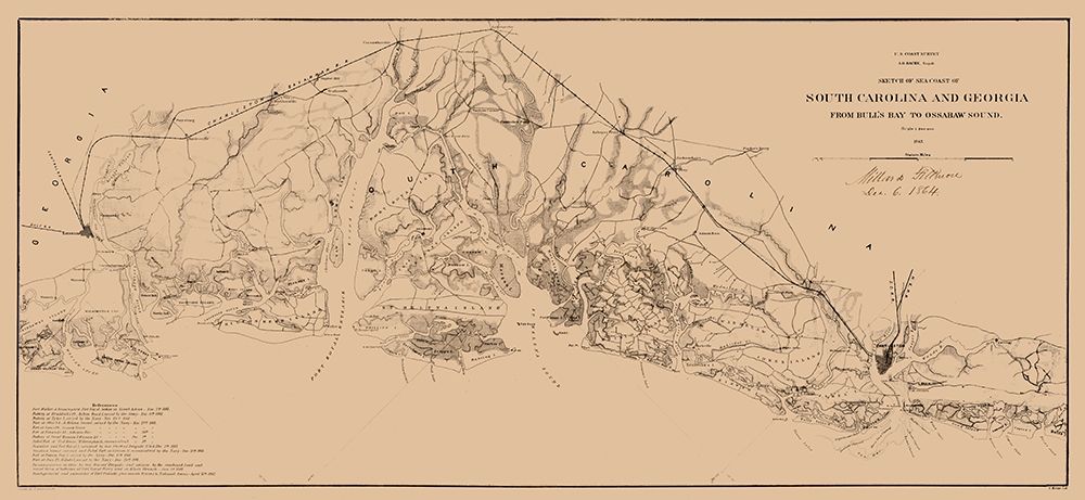 South Carolina Sea Coast - Fillmore 1863