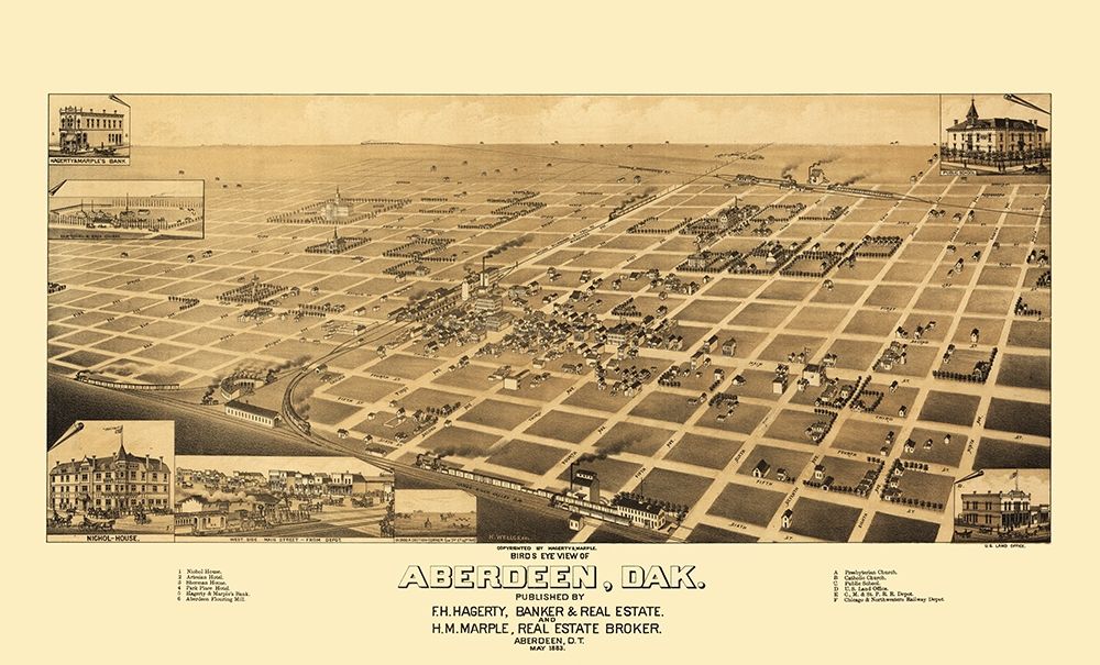 Aberdeen South Dakota - Wellge 1883
