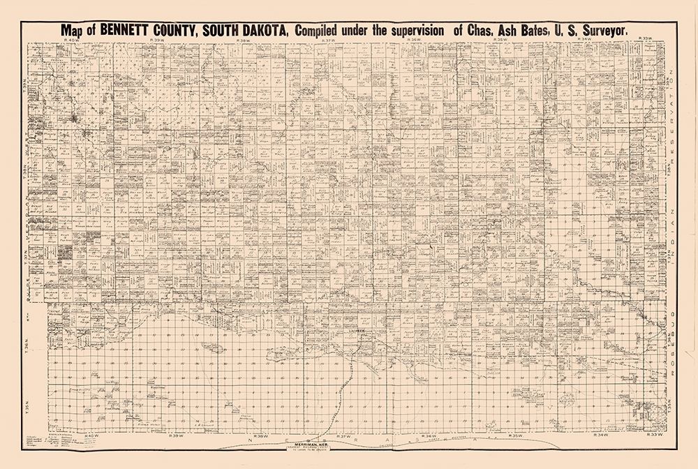 Bennett County South Dakota - Bates 1910
