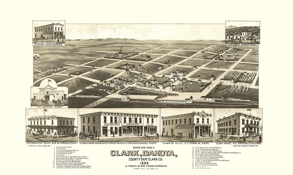 Clark South Dakota - Stoner 1883