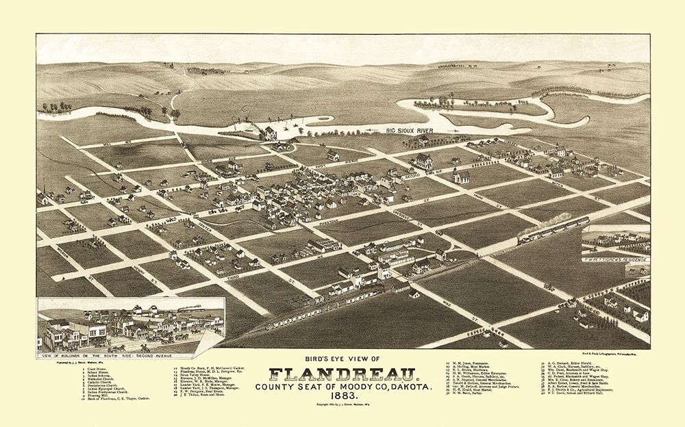Flandreau South Dakota - Stoner 1883