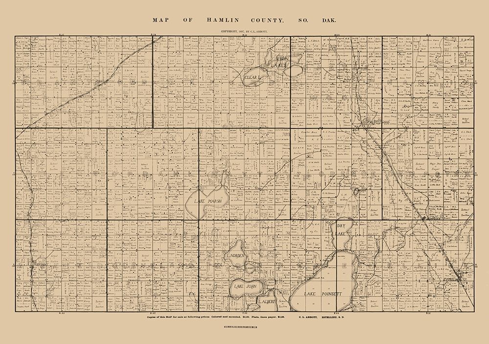 Hamlin County South Dakota - Abbott 1897