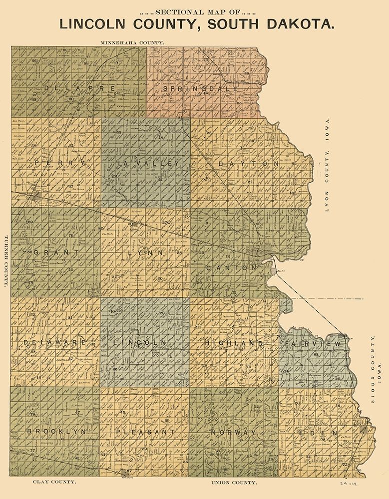 Lincoln County South Dakota - Scott 1899