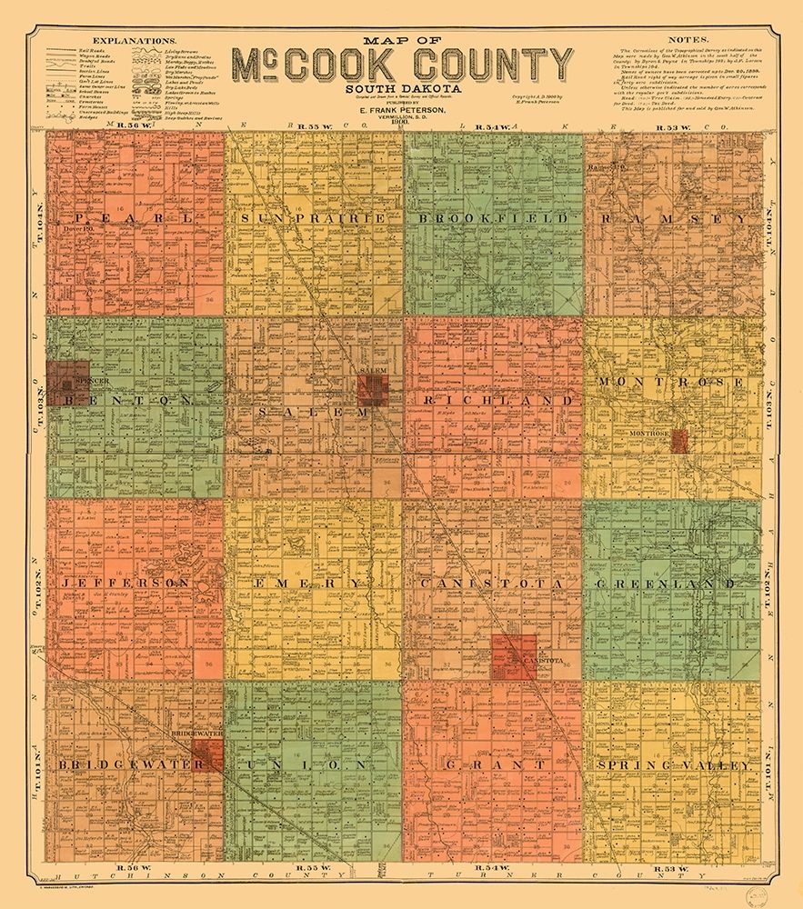 McCook County South Dakota - Peterson 1900