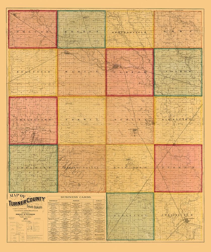 Turner County South Dakota - Rowley 1893