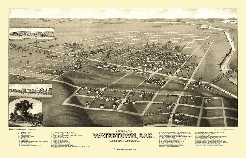 Watertown South Dakota - Stoner 1883