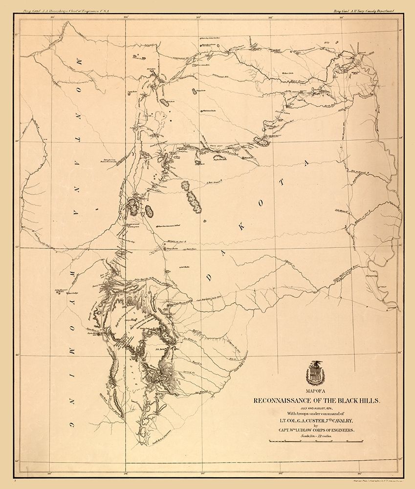 South Dakota Black Hills - Ludlow 1874