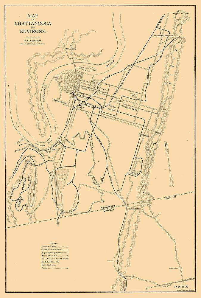 Chattanooga Tennessee - Birchmore 1895