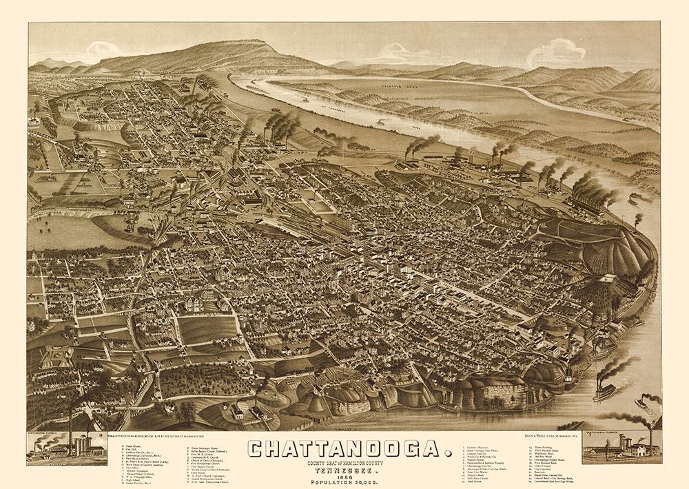 Chattanooga Tennessee - Wellge 1886
