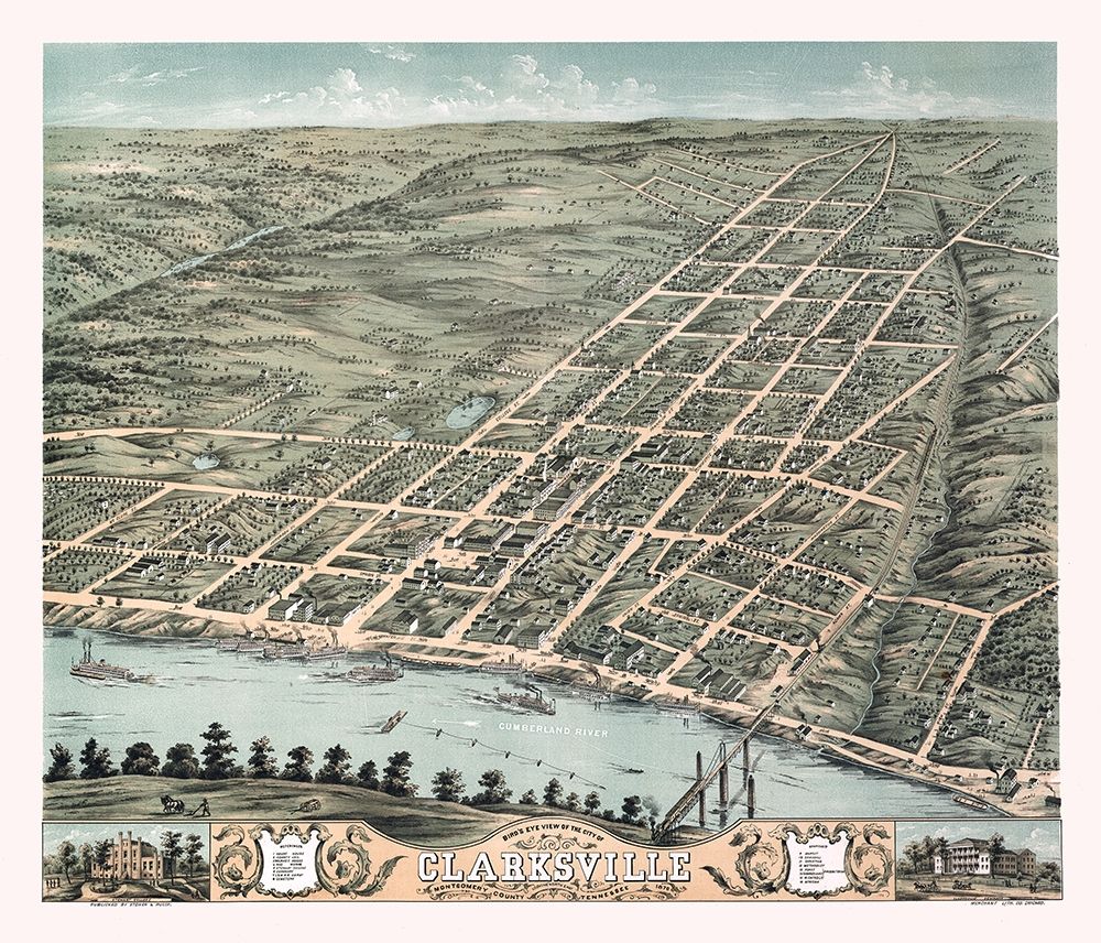 Clarksville Tennessee - Stoner 1870