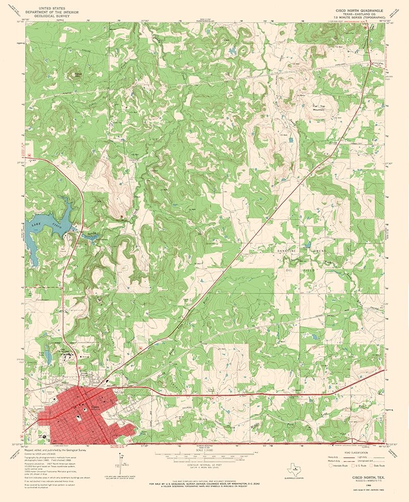 Cisco North Texas Quad - USGS 1966