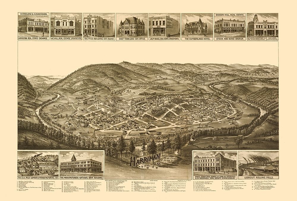 Harriman Tennessee - Burleigh 1892
