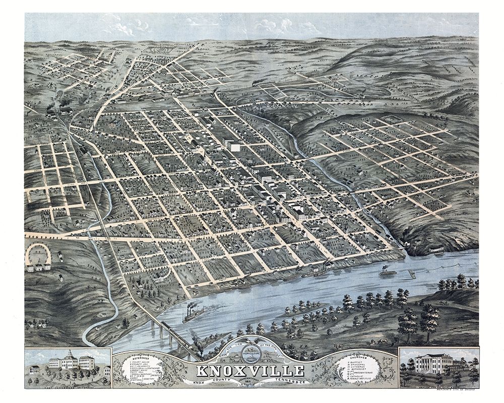 Knoxville Tennessee - Merchant 1871