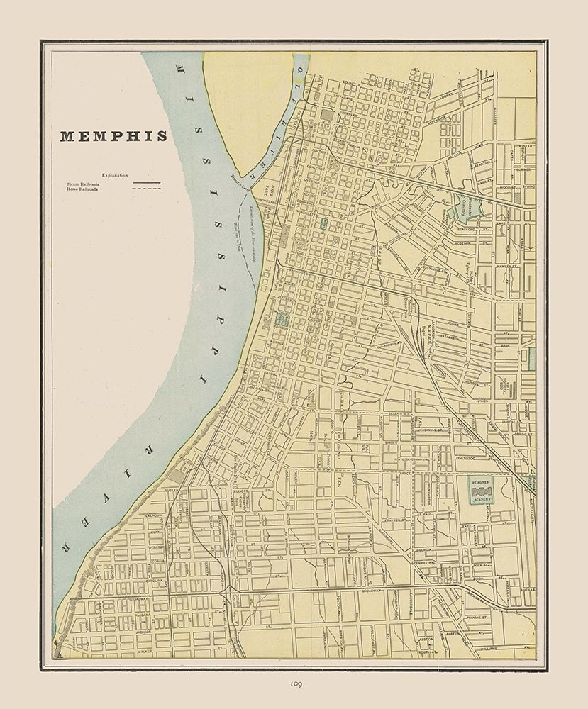 Memphis  Tennessee - Cram 1892