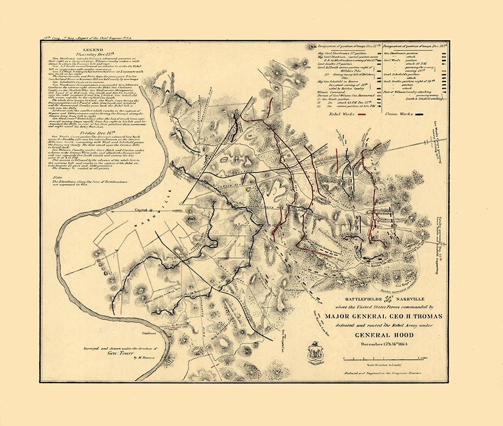 Nashville Tennessee - Peseux 1864