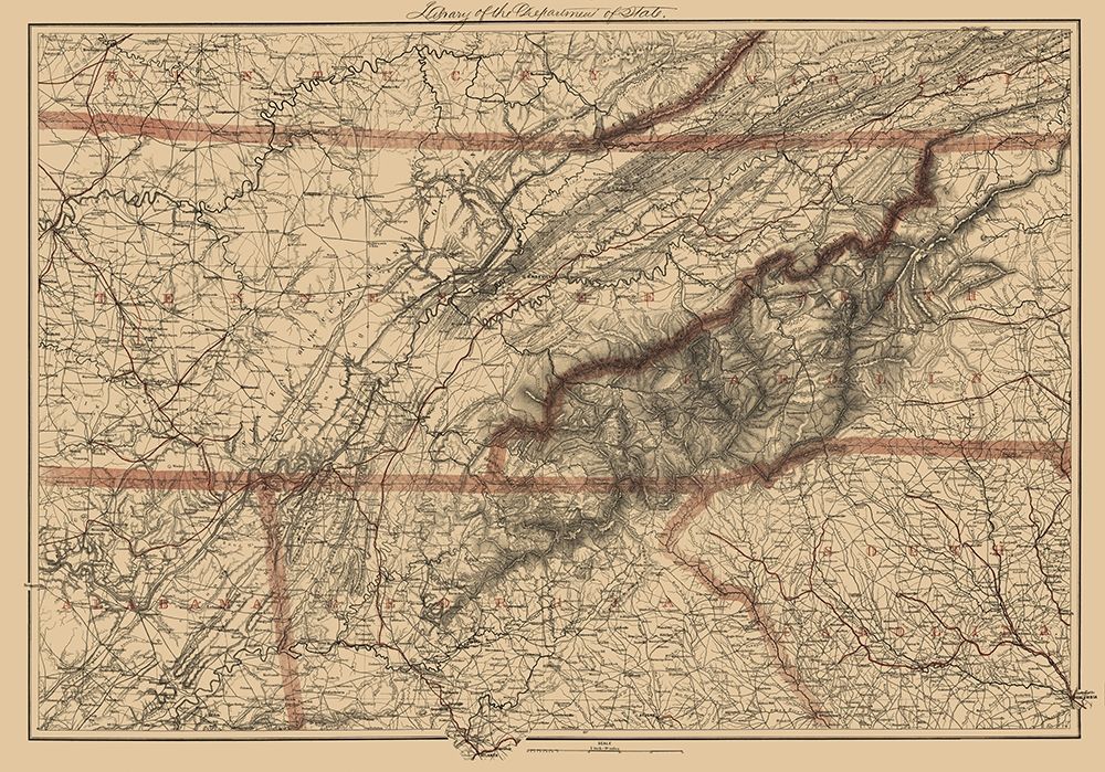 Eastern Tennessee, Parts of Adjoining States 1865