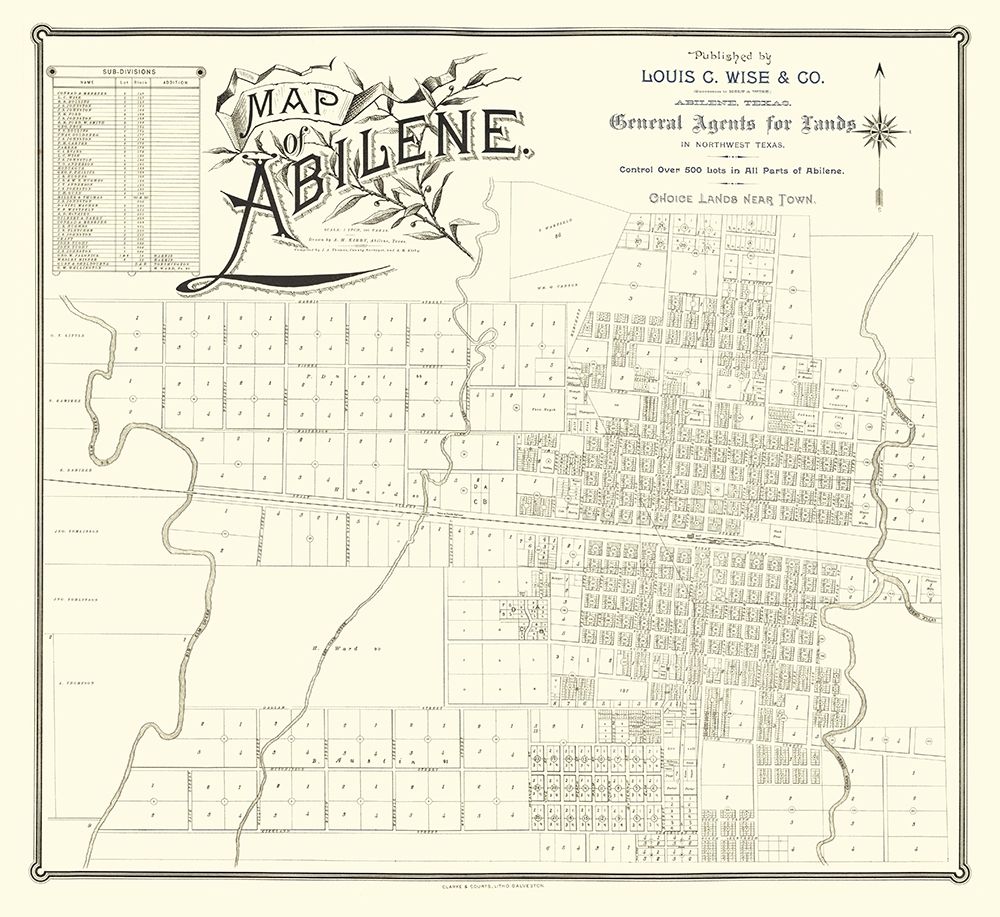 Abilene Texas - Clarke 1890