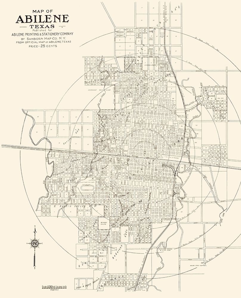 Abilene Texas - Sanborn 1929