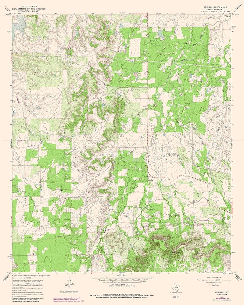 Admiral Texas Quad - USGS 1966