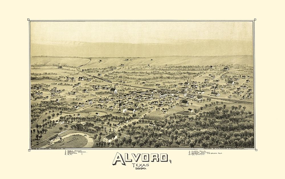 Alvord Texas - Fowler 1890
