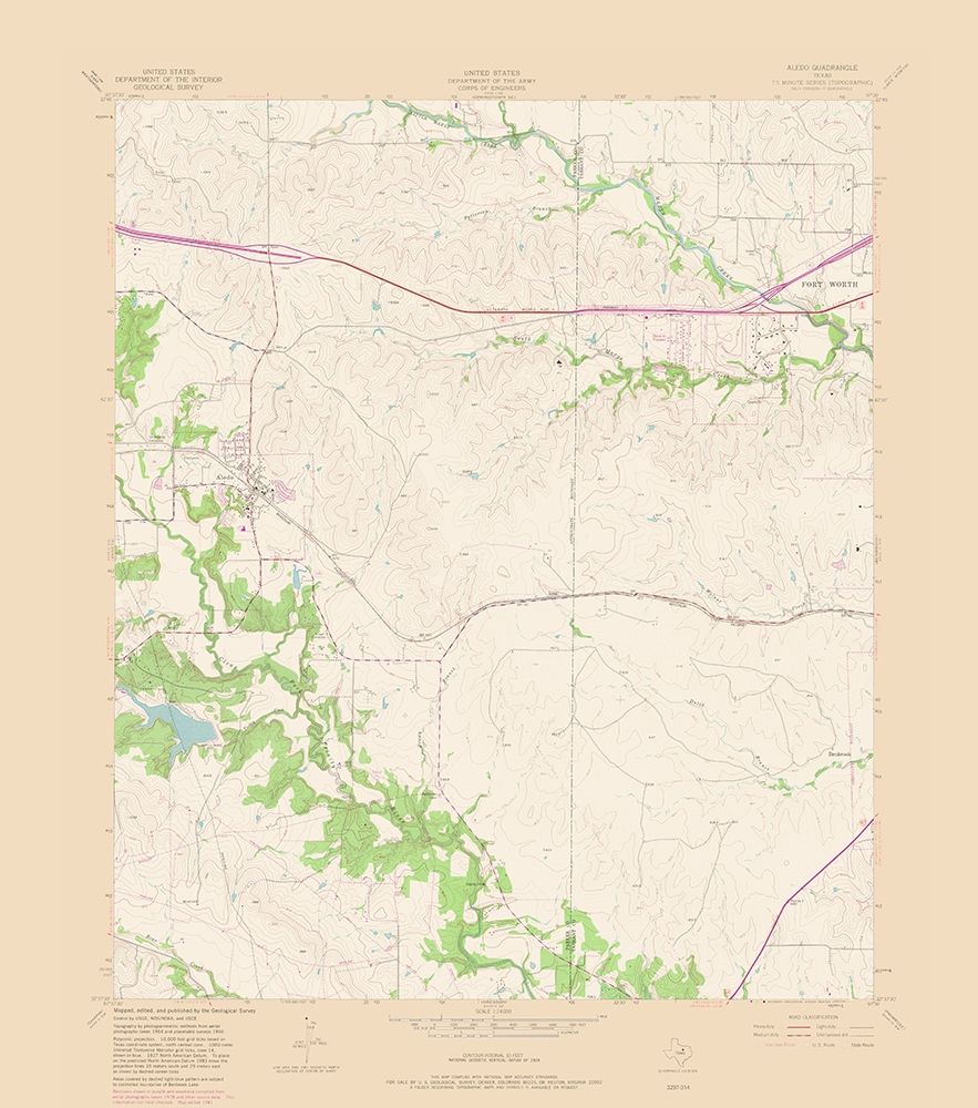 Aledo Texas Quad - USGS 1981