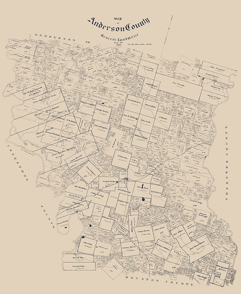 Anderson County Texas - Walker 1903