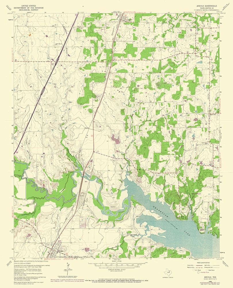 Argyle Texas Quad - USGS 1960