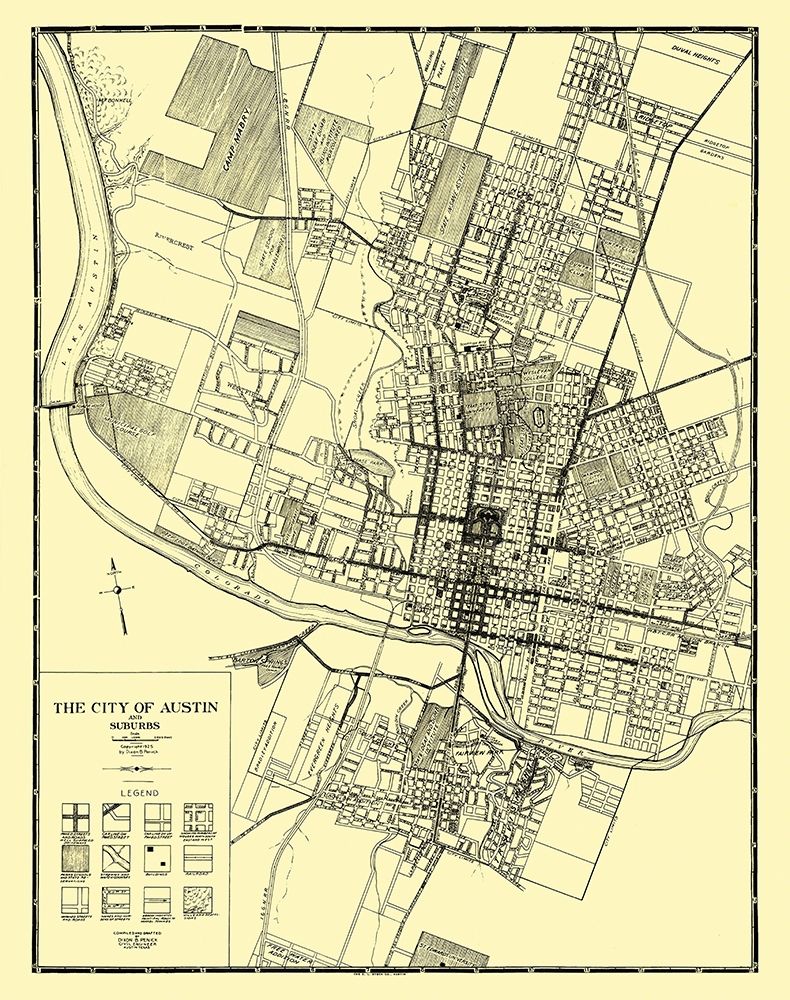 Austin, Suburbs Texas - Penick 1925