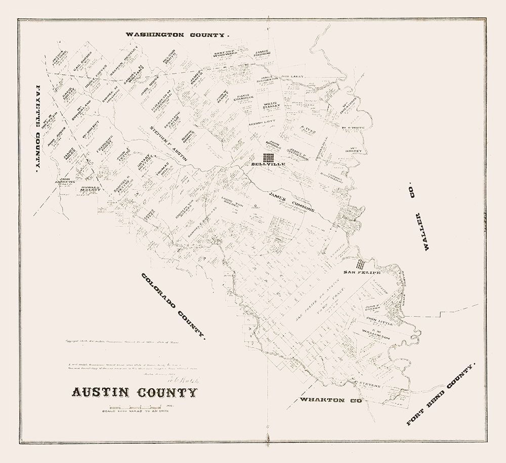 Austin County Texas - Walsh 1879