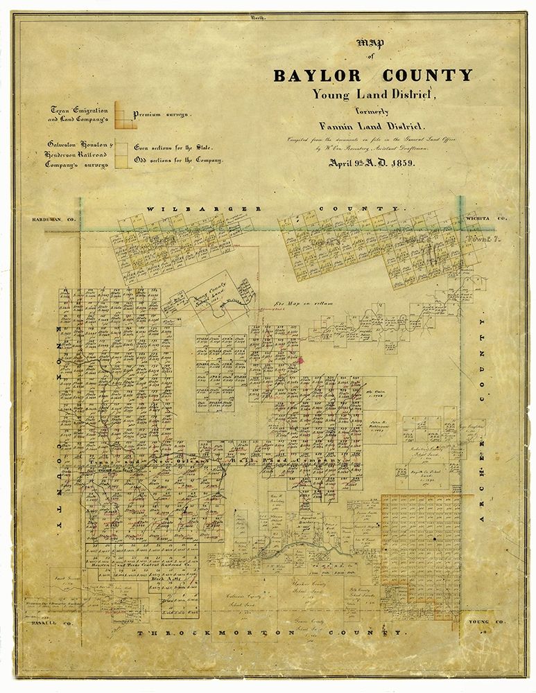 Baylor County Texas - Walsh 1859