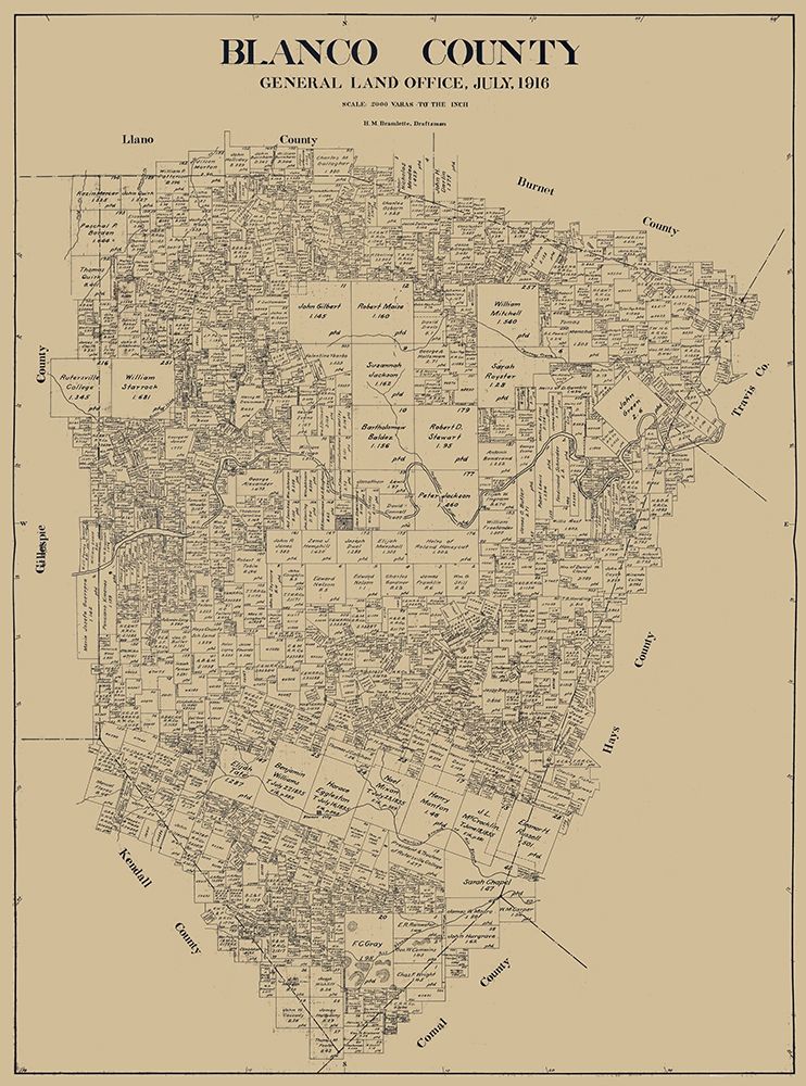 Blanco County Texas - Bramlette 1916