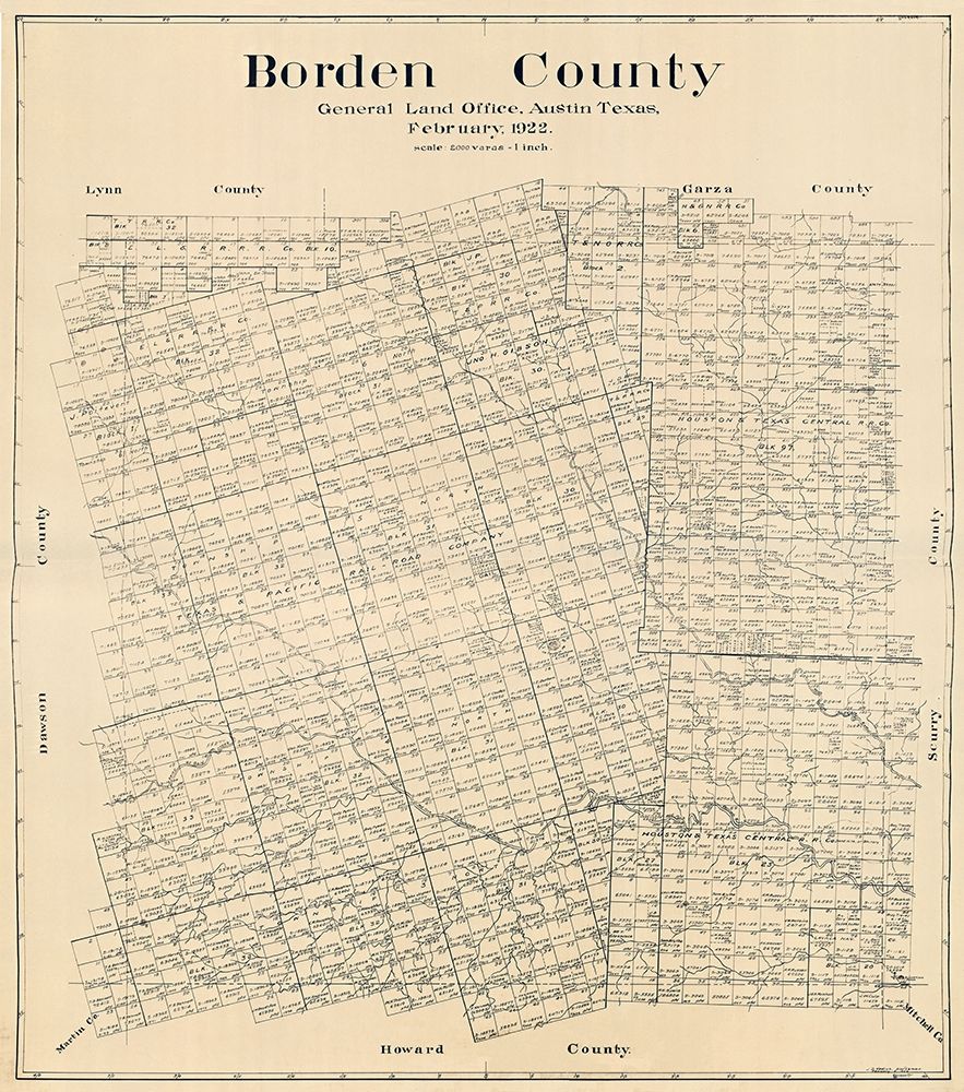 Borden County Texas - Hedick 1922