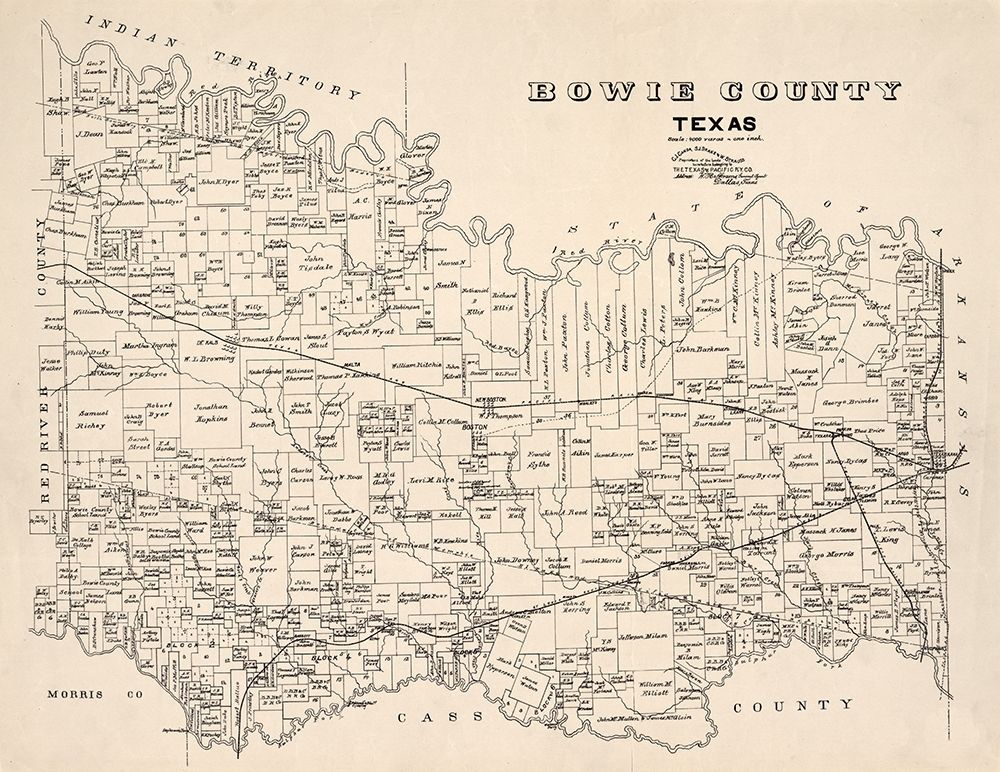 Bowie County Texas - Abrams 1894