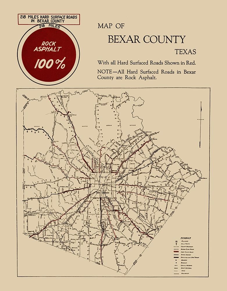 Bexar Texas Road - 1923