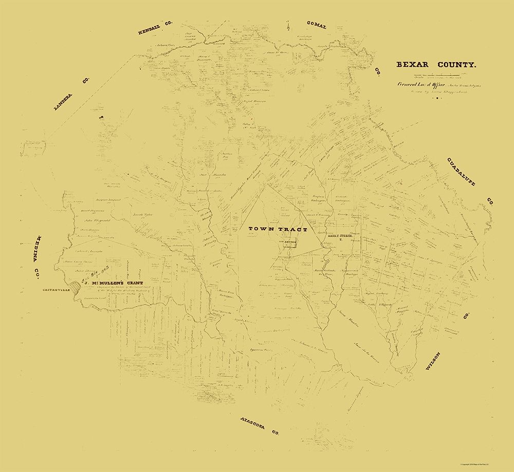 Bexar County Texas - Klappenbach 1871