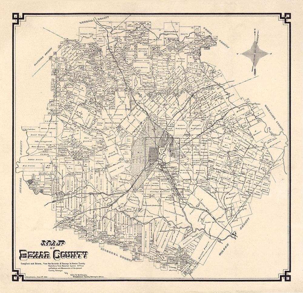Bexar County Texas - 1887