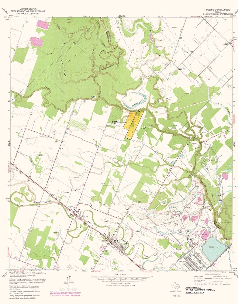 Boling Texas Quad - USGS 1981