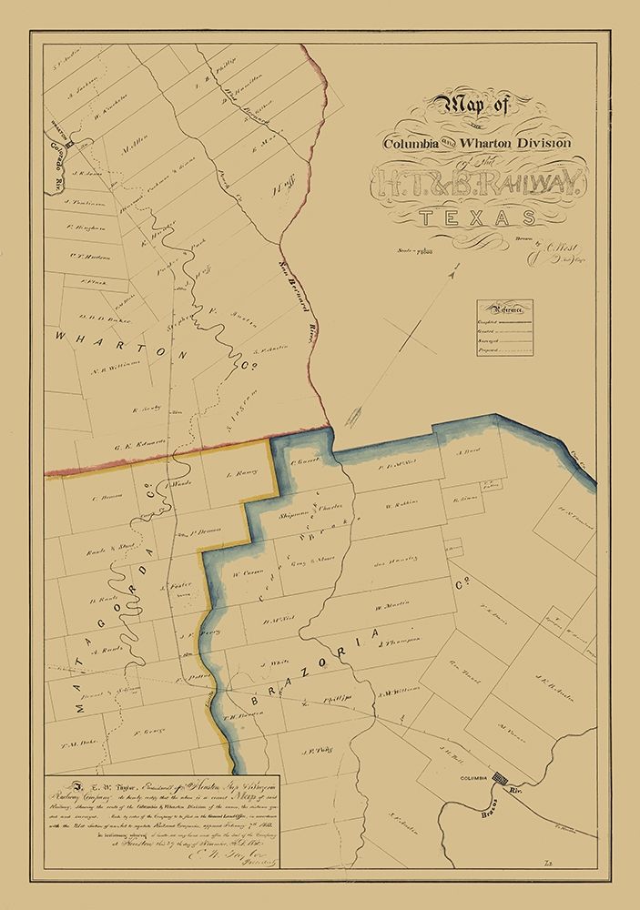 Brazoria County Texas - West 1860