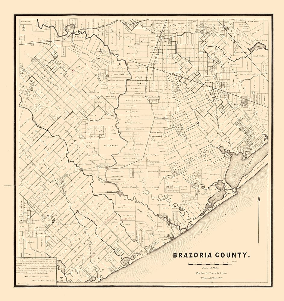 Brazoria County Texas - 1877